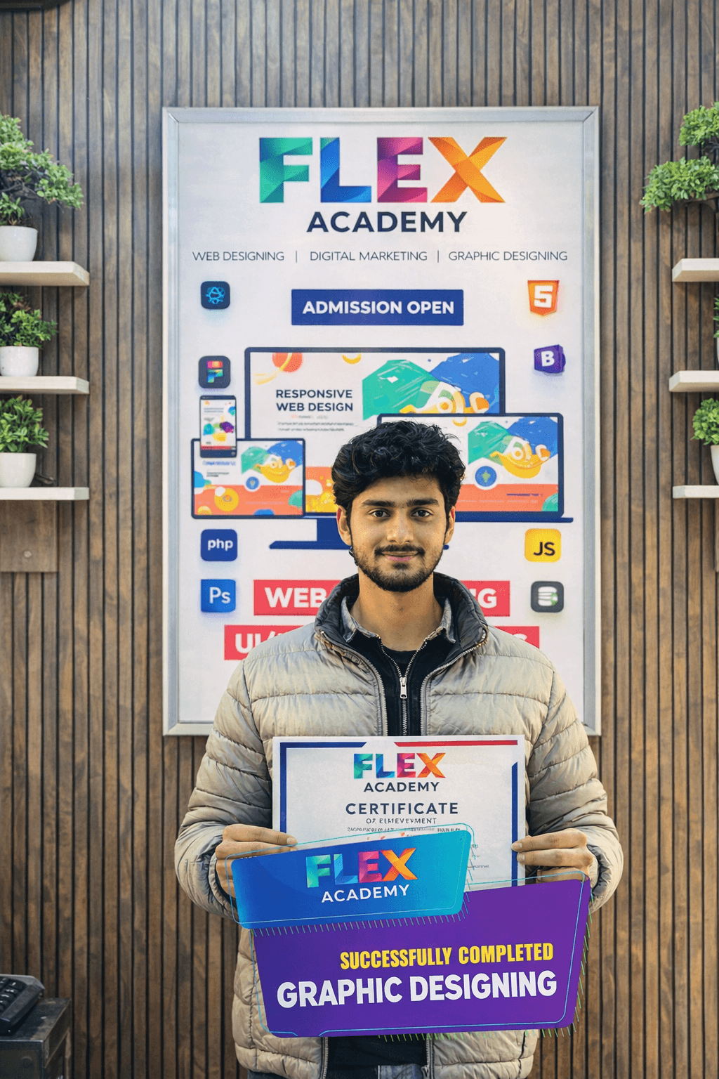 Flex Academy student placement certificate 3