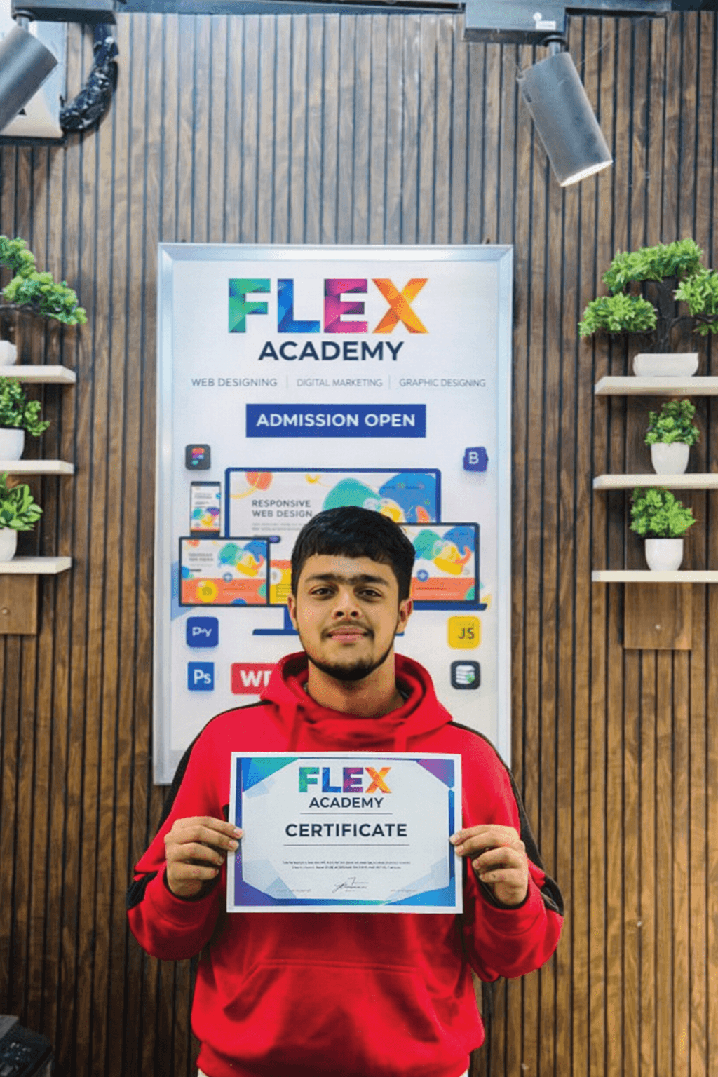 Flex Academy student placement certificate 5
